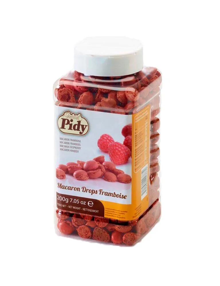 [462.49.006] PIDY MINI MACARONS FRAMBOOS 200GR