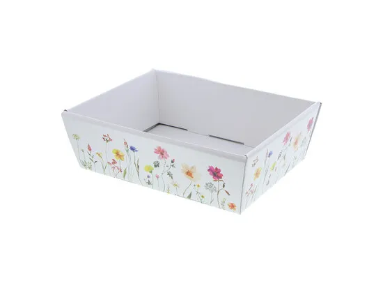 [KAR55544] #VERP - MAND KARTON SPRING FLOWER 10st 23x17x8cm