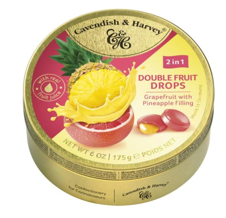 [6853] CAVENDISH & HARVEY GRAPEFRUIT FILLED PINEAPPLE 9 X 175 GR 