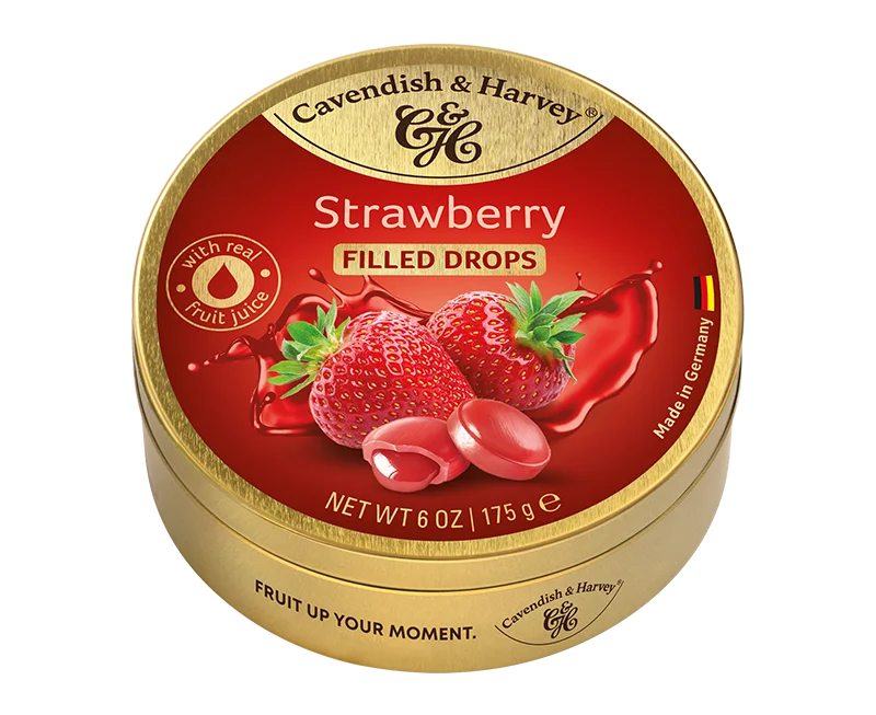 [6801] CAVENDISH & HARVEY FILLED STRAWBERRY 9 X 175 GR  