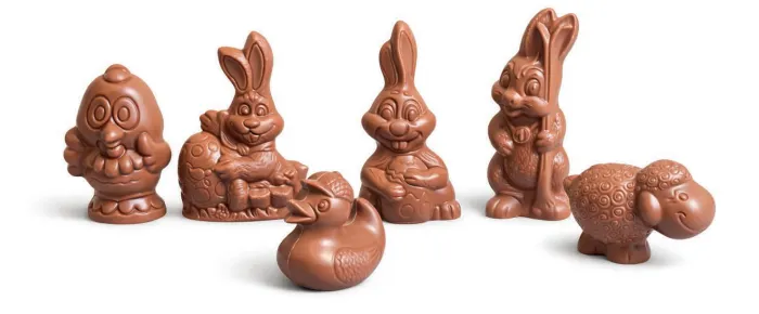 DELICE MINI PAASFIGUREN BLEKE MELK ( +/- 20 GR /ST) - 1,5 KG   