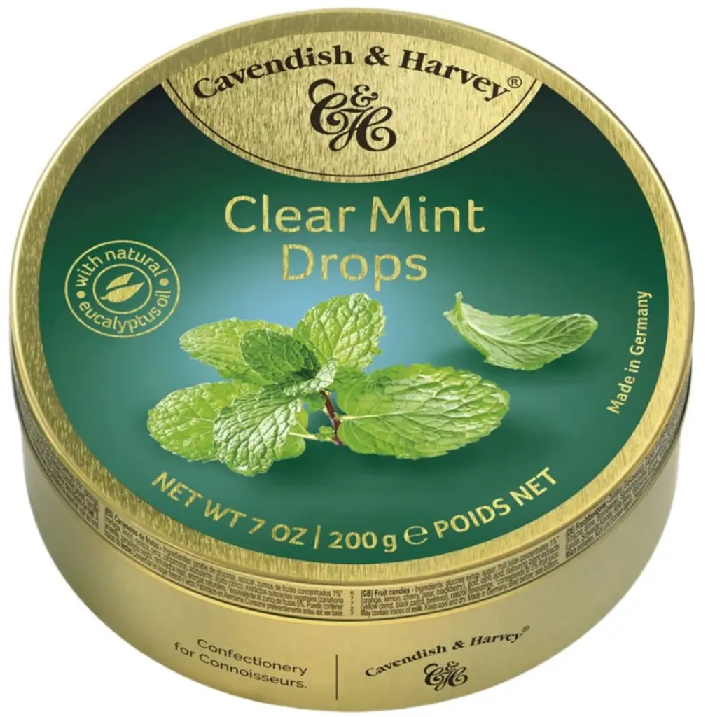 [6711] CAVENDISH & HARVEY CLEAR MINT 9 X 200 GR 