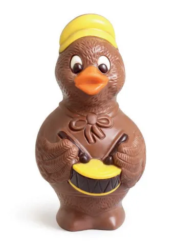 [LINP103] DELICE EENDJE MET PETJE 17 CM MELK DECO 150 GR X 6ST   