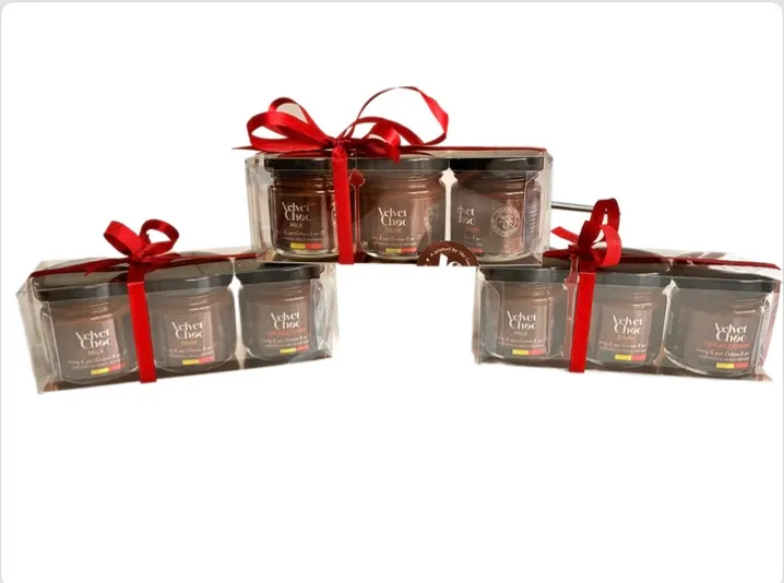 [VELV/004] VELVET CHOCO VINYL GESCHENKSET 6 X 3 X 40 GR