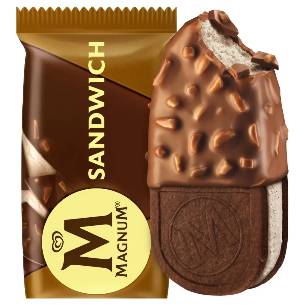 [8000920585641] OLA MAGNUM SANDWICH ALMOND 20X140ML <*_*>