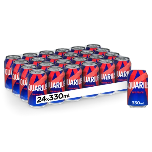 [264266] AQUARIUS BLIK RED PEACH 24X33CL