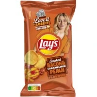 LAYS MAX SMOKED BACON CARAMELISED PEACH 10 X 185 GR