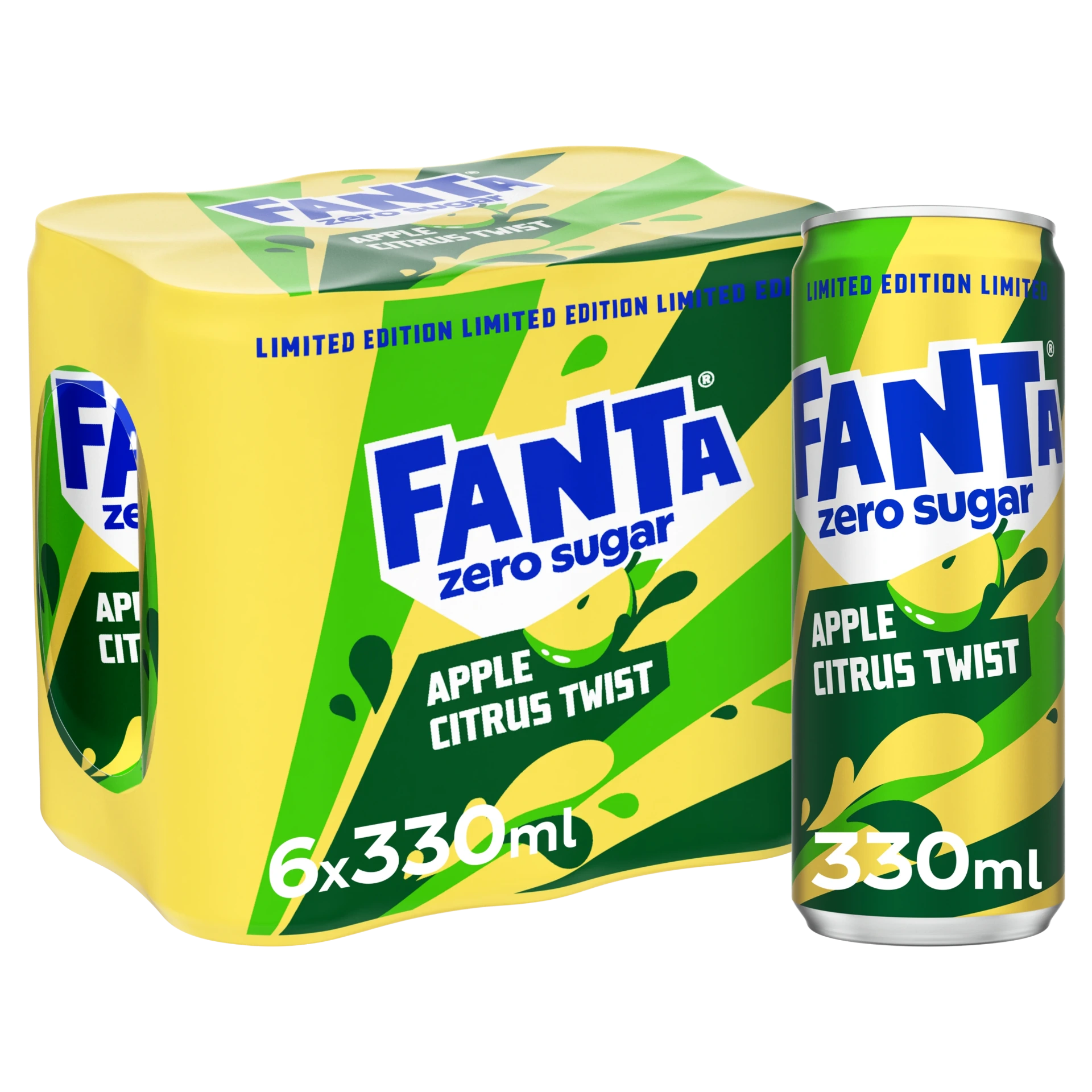 FANTA APPEL CITRUS TWIST ZERO BLIK 24 X 33 CL