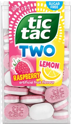 TIC TAC TWO RASPBERRY/LEMON T38 X 16