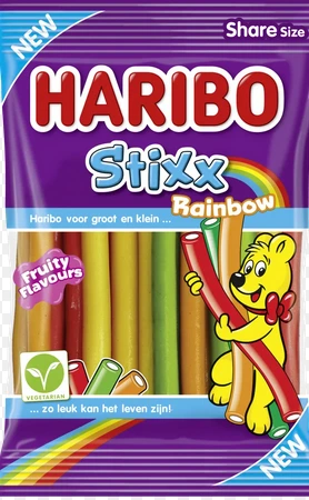 [10059907] HARIBO STIXX RAINBOW 18 X 160 GR