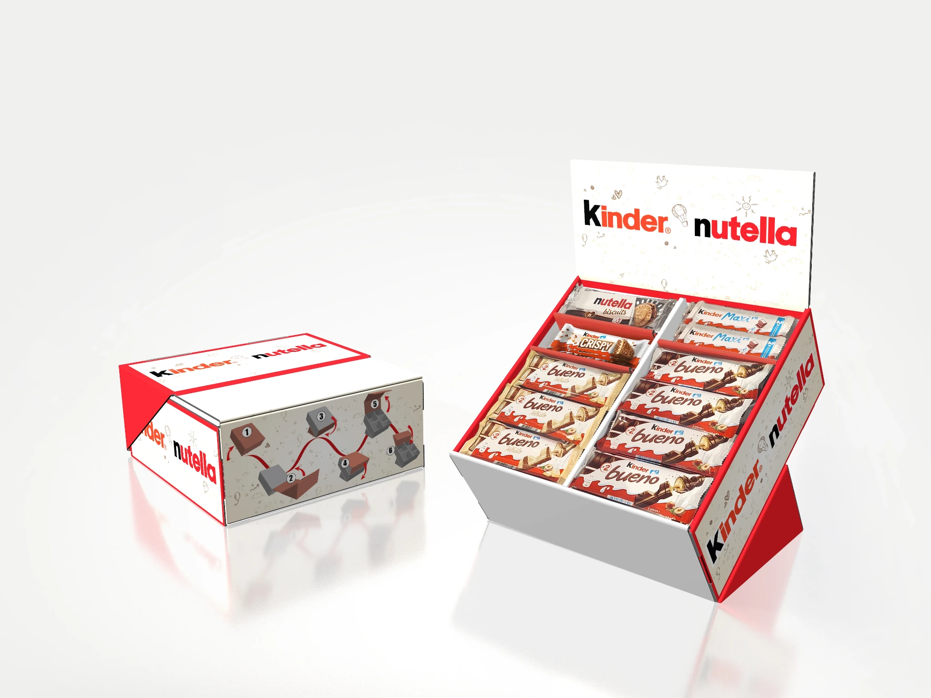 [XBE630126] DISPLAY KINDER T93 (79 + 14 GRATIS) FOLDER MEI