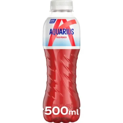 [642420] AQUARIUS ZERO RED PEACH PET 4 X 6 X 50 CL