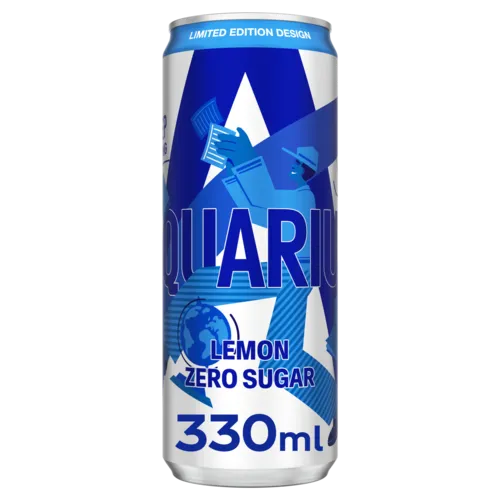 AQUARIUS BLIK ZERO LEMON 24X33CL