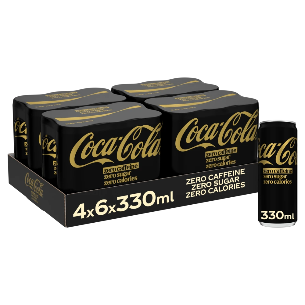 COLA ZERO NO CAFFEINE BLIK 4X6X33CL