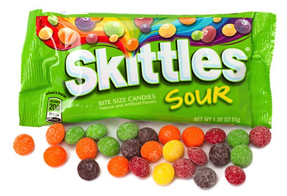 [12411] SKITTLES SOURS 45GRX36 (GROEN)