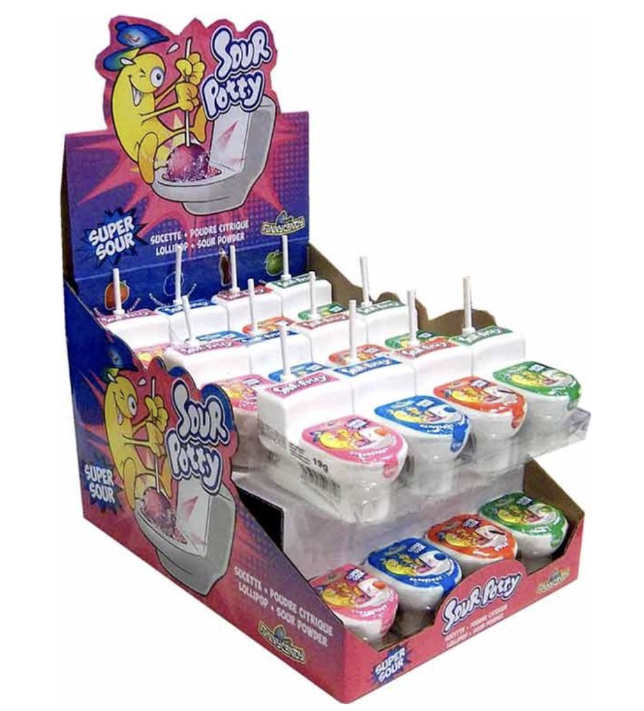SOUR POTTY CANDY 24 ST