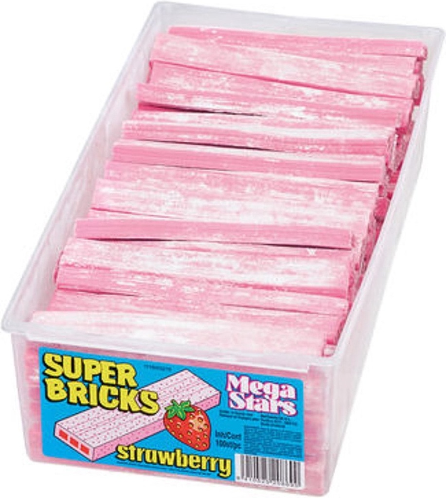 SUPER BRICKS STRAWBERRY 100 STUKS