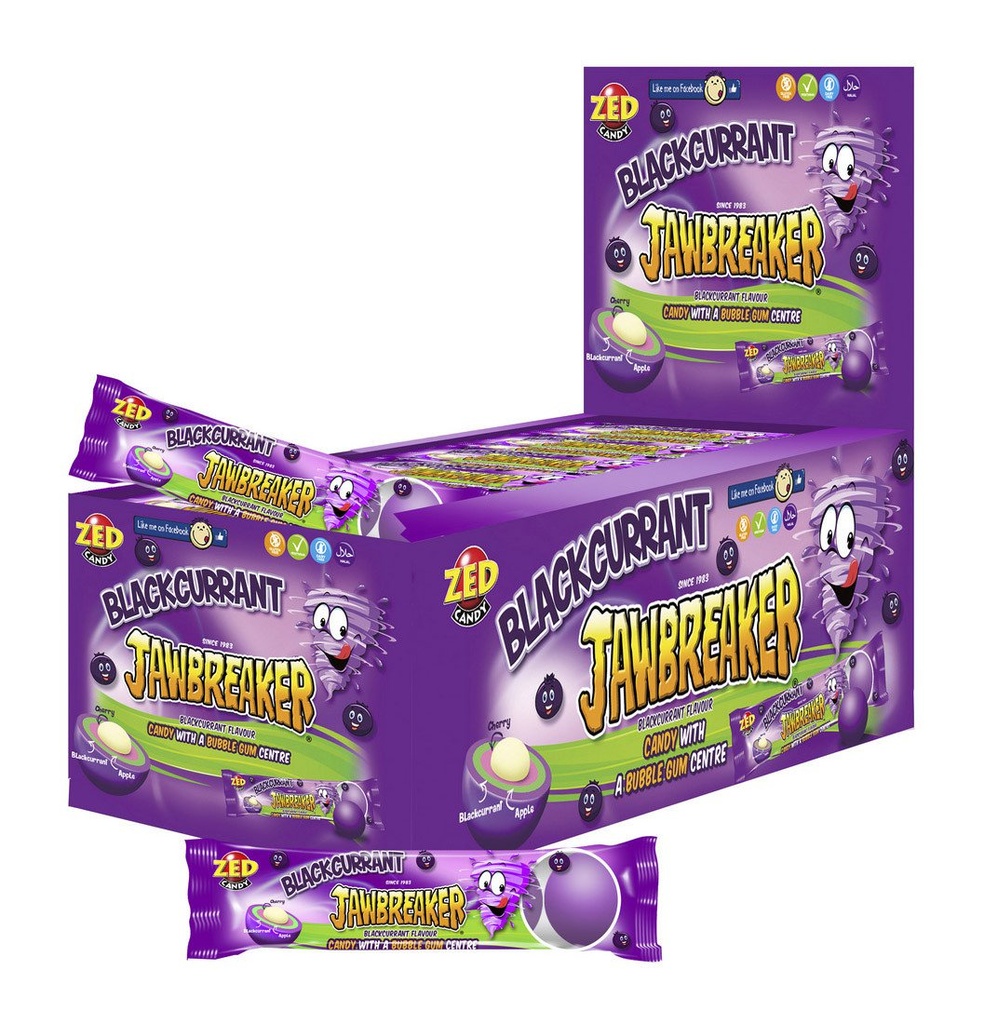 JAWBREAKERS BLACKCURRANT 4-BALLS X 40 ST