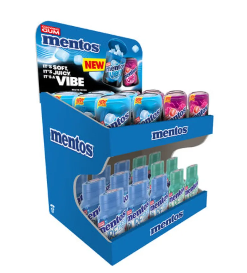 COLLI DISPLAY MENTOS GUM VIBES 27ST