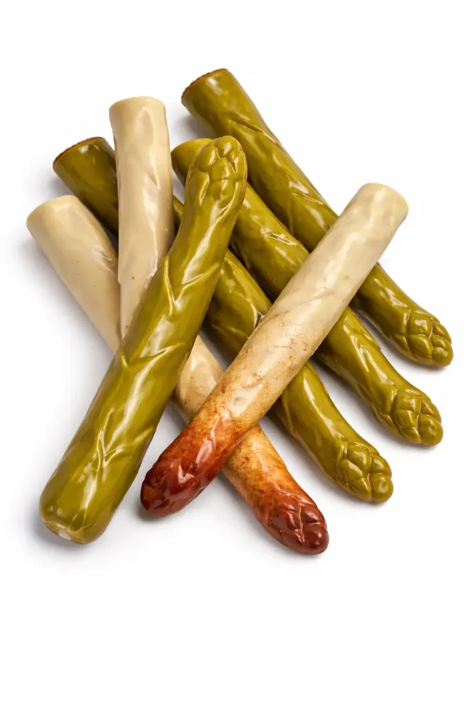 [MDD2985] DELICE ASPERGES DECO GROEN MELK PRALINE 1KG