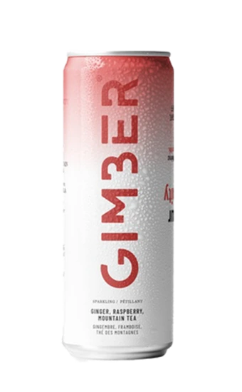 GIMBER RTD BLIK RASPBERRY  "IMMUNITY KICK" 12 X 25 CL