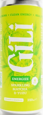 GILI ENERGIZE BLIK (MATCHA/YUZU) 12 X 250 ML