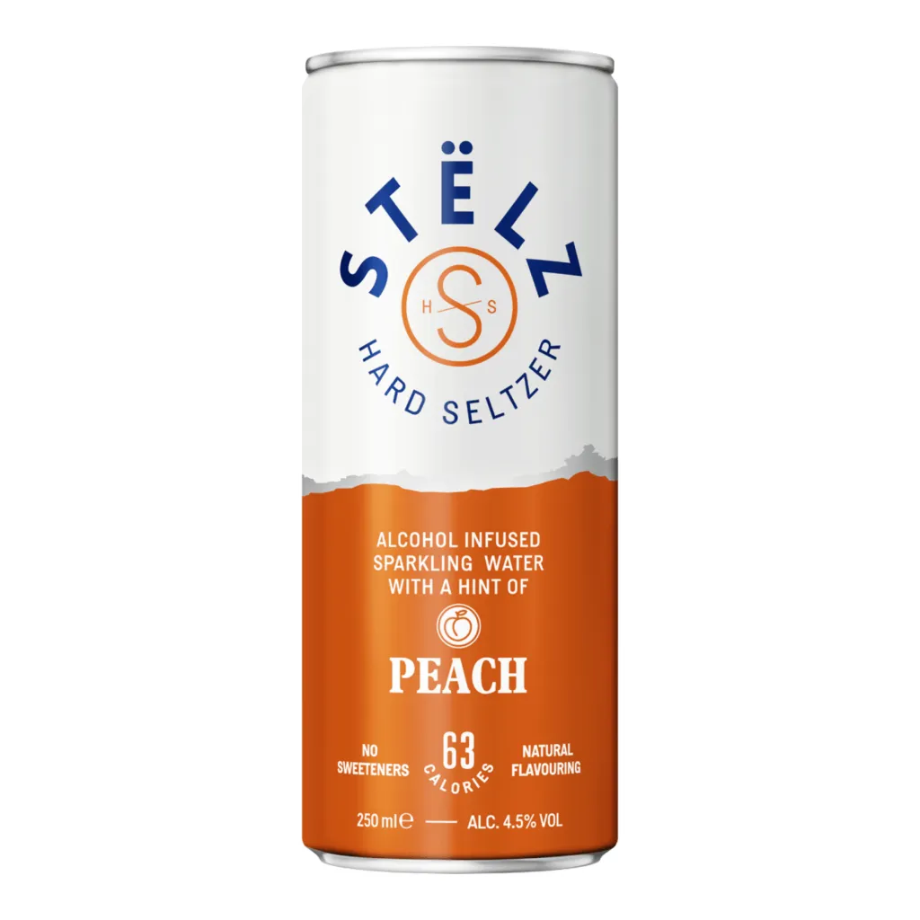 STELZ HIT PEACH CAN 12X25CL