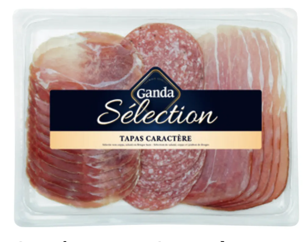 [910149] GANDA MIX TAPAS CARACTERE (COPPA SALAMI HAM) 8 X 100GR <**>