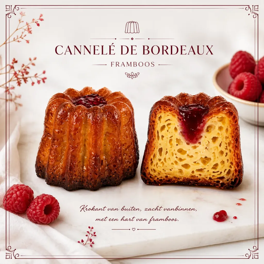 CDB CANNELES DE BORDEAUX GROOT FRAMBOOS 40 ST <*_*>