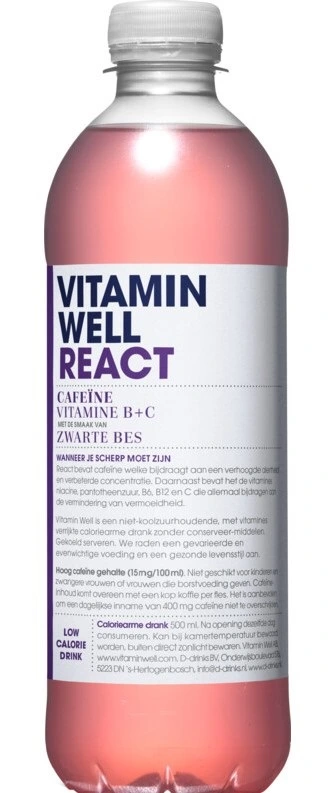 [VIT307] VITAMIN WELL REACT ( ZWARTE BES) 12 X 500 ML