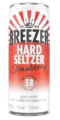 BACARDI BREEZER HARD SELTZER STRAWBERRY 4° 12 X 25 CL