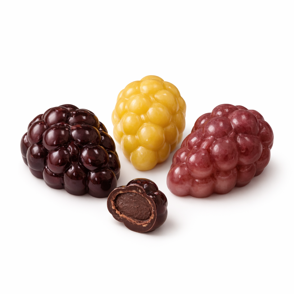 DELICE DRUIVEN GANACHE ZOETE WITTE WIJN 1KG