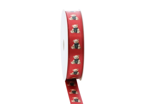 [LIN7691015RO] #VERP - LINT CHRISTMAS WINTER SCENE BEER ROOD  15mm