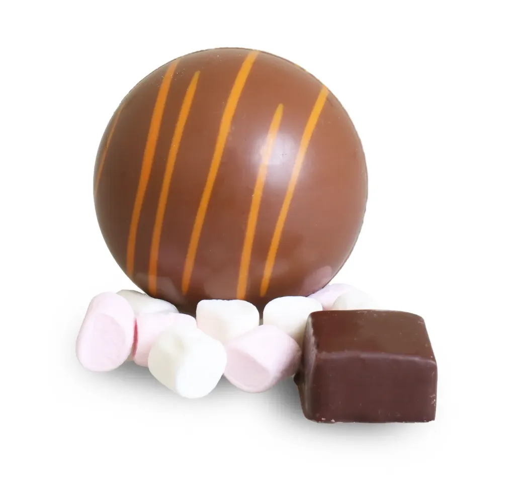 DELICE CHOCOLATE BOMB MELK GEZOUTEN CARAMEL DECO MINI MALLOWS 48 X 50 GR