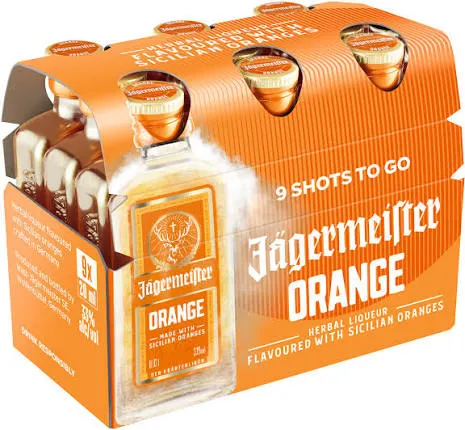JAGERMEISTER ORANGE 9 X 2CL