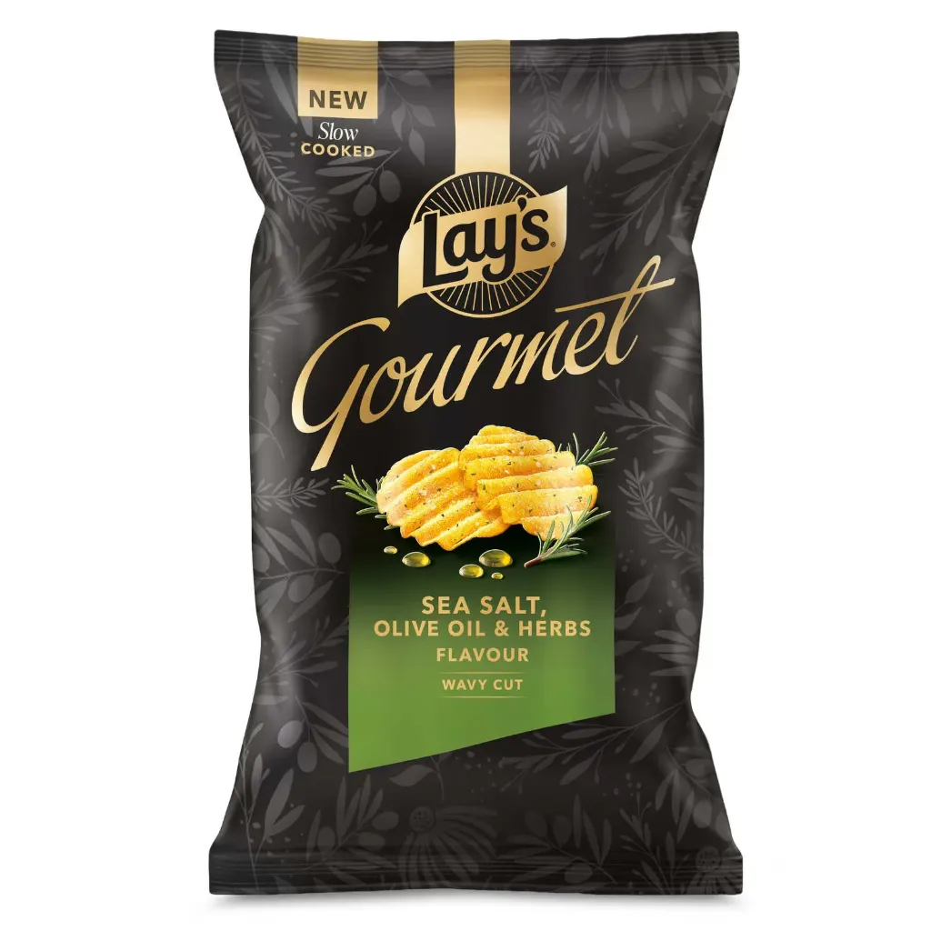 LAYS GOURMET OLIVE & HERBS 12X145GR