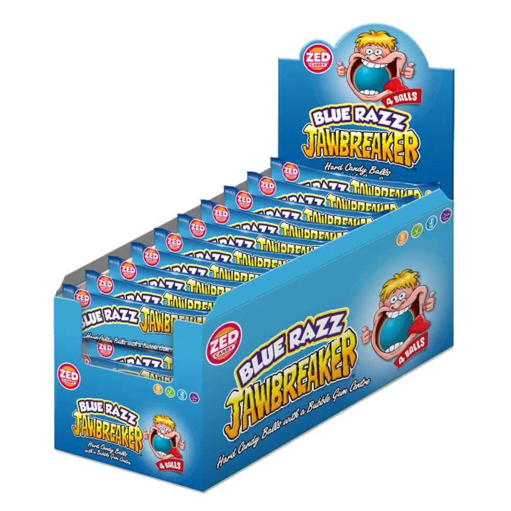 JAWBREAKER BLUE RASPBERRY 4-BALLS X 40 ST