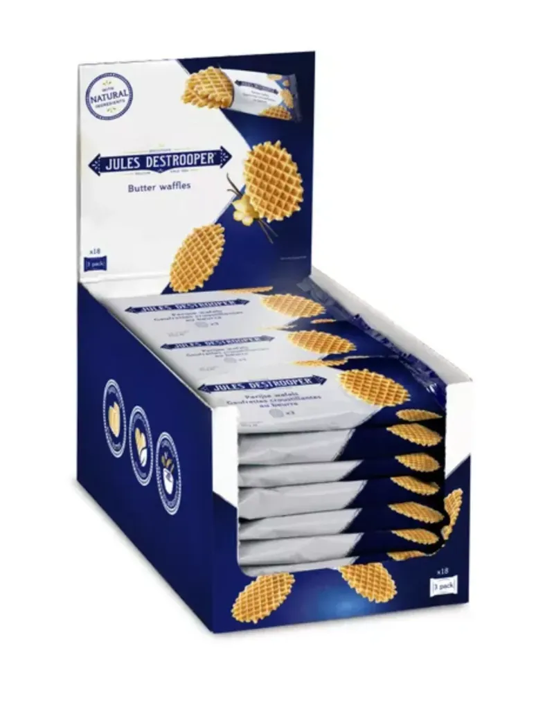 [63PW33BE] DESTR ON THE GO PARIJSE WAFEL 18X33GR