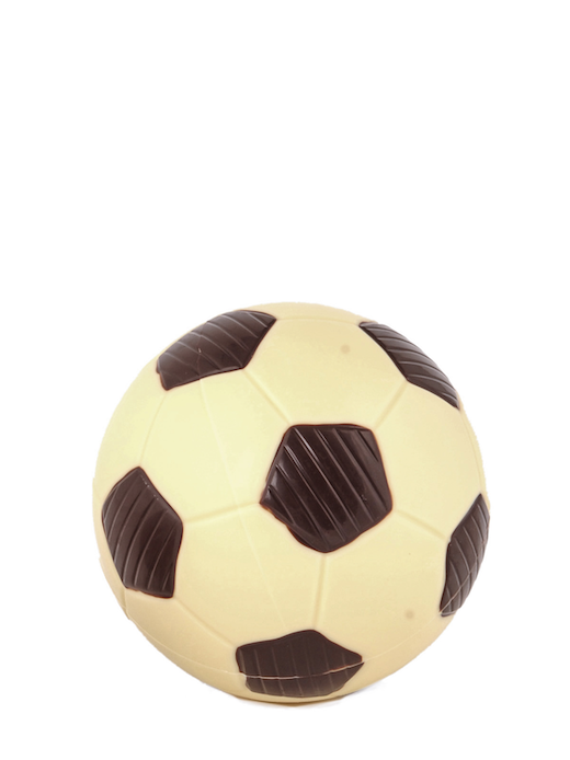 [SIS0097.10] CHOCPROOF VOETBAL WIT DECO 7 CM - 10 ST X 50 GR