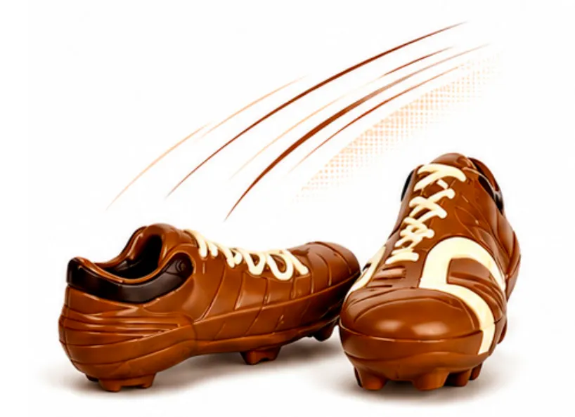 [SIS0118.5] CHOCPROOF FOOTBALL SHOE DARK MILK DELUXE 16 CM X 6 ST