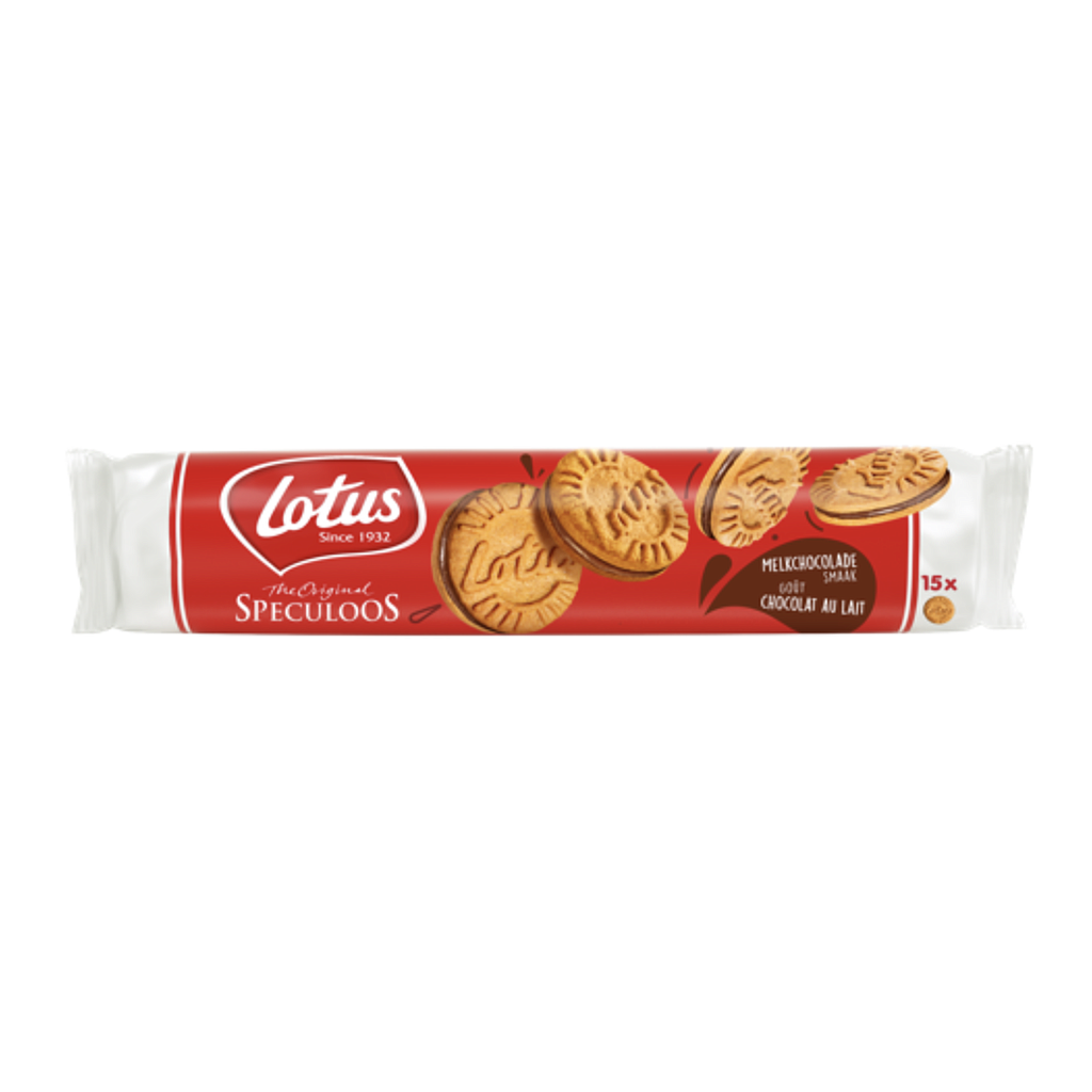 LOTUS SPECULOOS GEVULD MET MELK CHOCOLADE 9 X 150GR