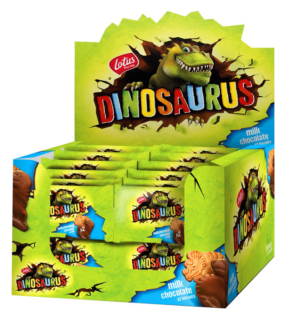 LOTUS DINOSAURUS ORIGINAL MELKCHOCOLADE 3STX24