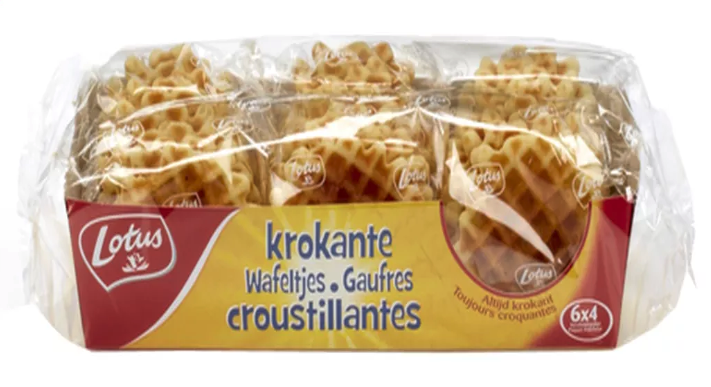 LOTUS KROKANTE WAFELTJES 6X4ST X12