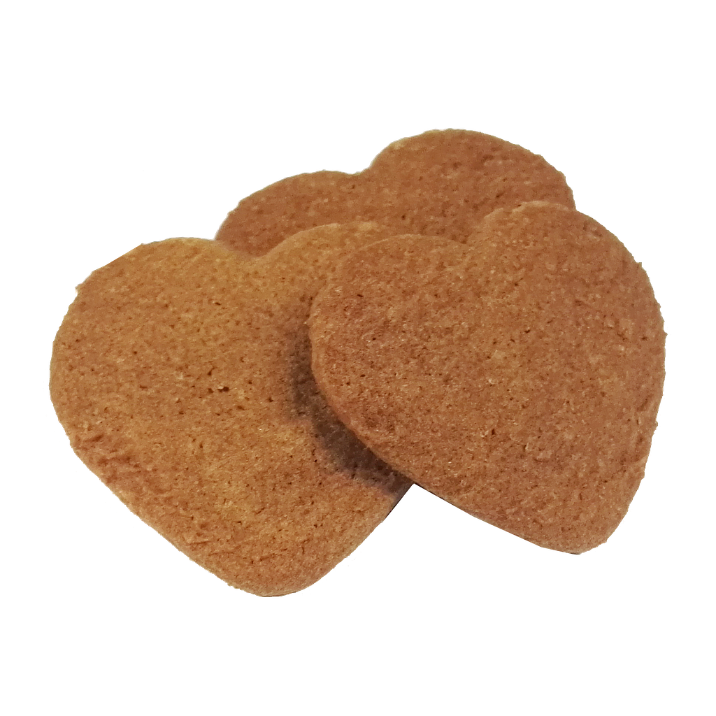 CDB COEURS SPECULOOS AU BEURRE 1,2 KG ( +/- 160 ST) 