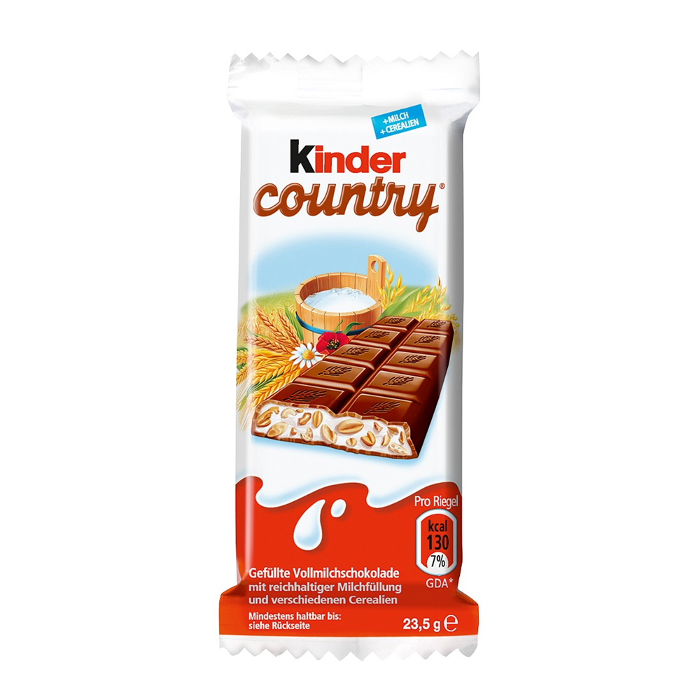 KINDER CHOCOLATE WITH CEREALS 40ST (COUNTRY)