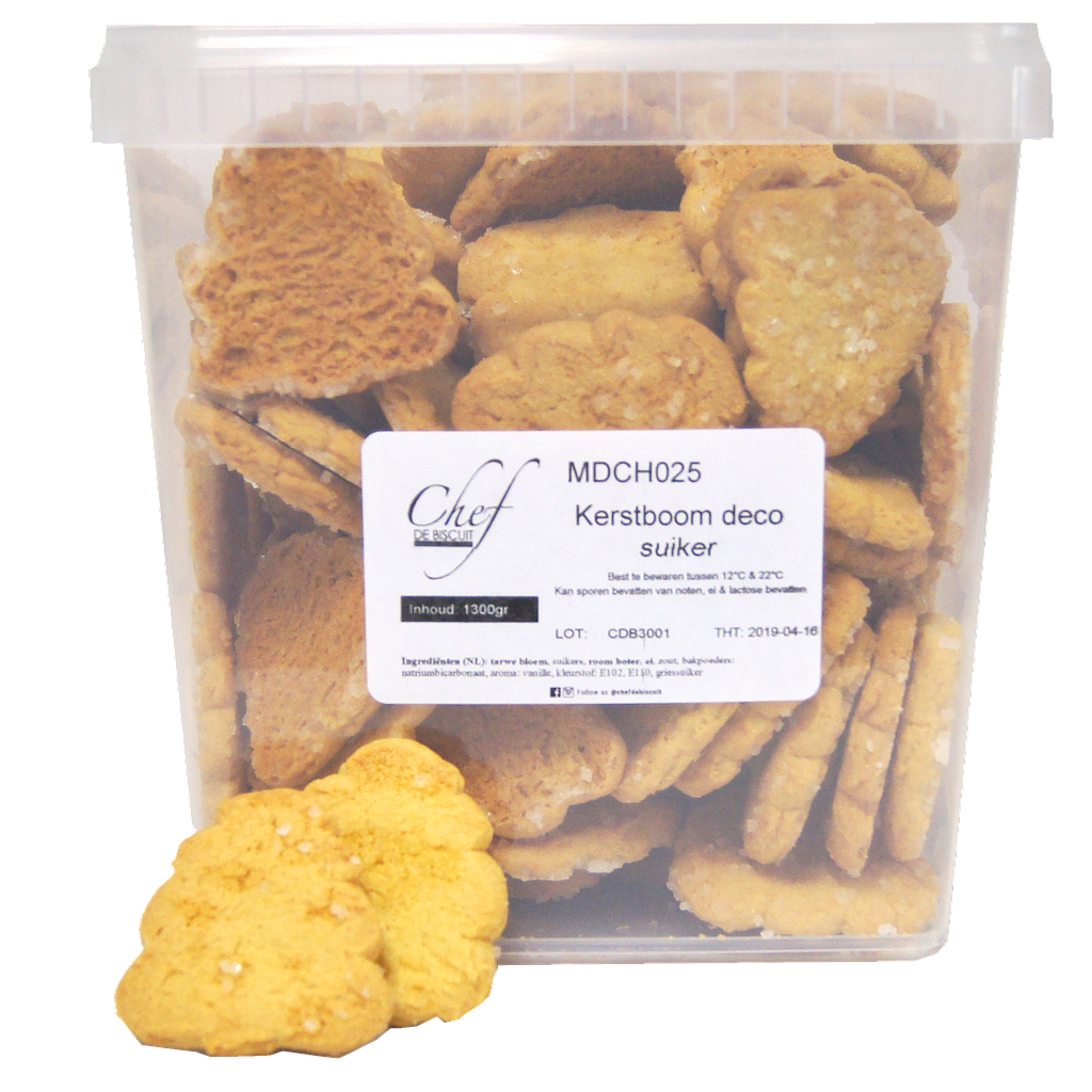 [XMAS006] CDB KERSTBOOMPJES DECO SUIKER VRAC 1,3KG