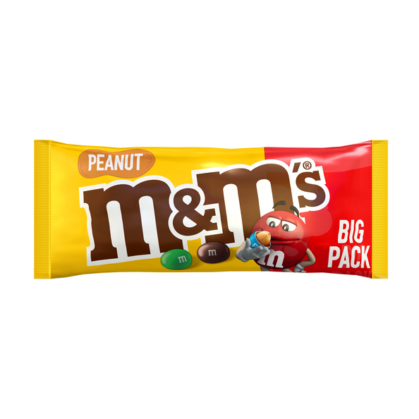 M&M PEANUTS BIG PACK 16 X 90GR