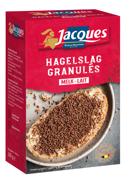 [19361] JACQUES VERMICELLES DE CHOCOLAT LAIT 200G X 12