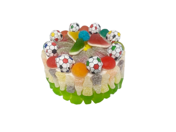 [TOT008] SNOEPTAART VOETBALMIX 15CM X 2 STUKS