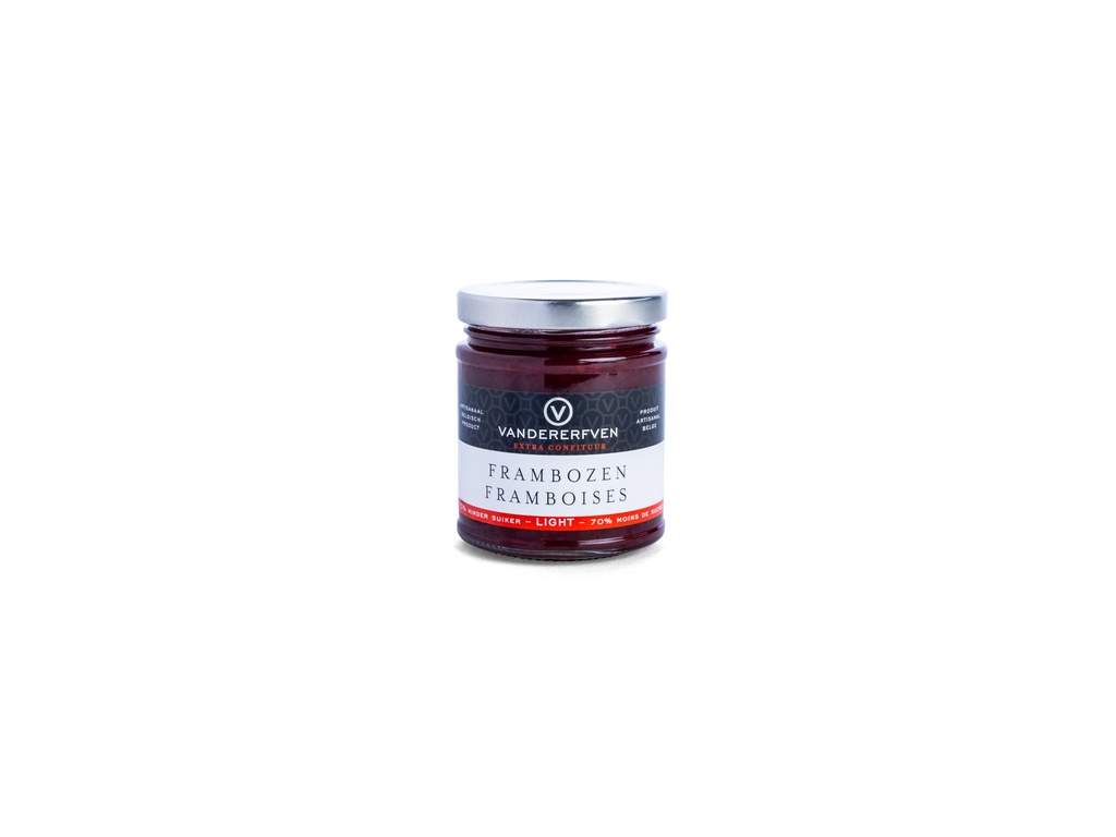 VANDERERFVEN FRAMBOZEN 70% MINDER SUIKER -LIGHT 6X210GR